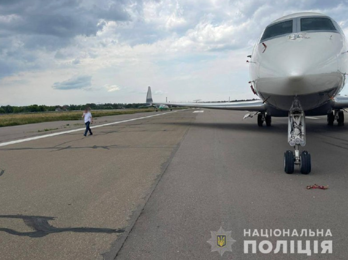 The Gulfstream G650 bizjet that was formerly owned by Viktor Medvedchuk. <em>Ukrainian Ministry of Internal Affairs</em>