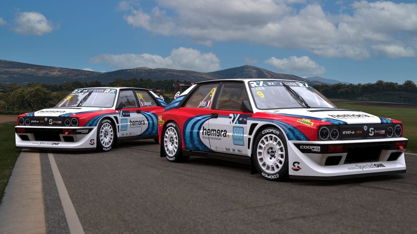 The Martini Livery Undoubtedly Enhances the Appearance of the Lancia Delta Evo-E RX