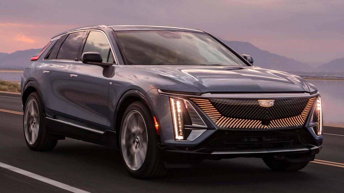 The Cadillac Lyriq, which currently has a CCS port, is one of GM's cars that will make the switch by 2025. <em>Cadillac</em>