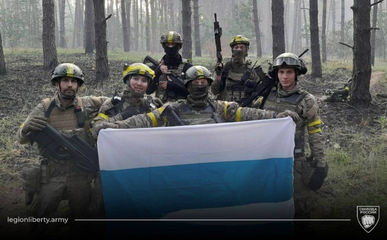 The Freedom For Russia Legion says it is still operating in Russia's Belgorod Oblast. (Freedom For Russia Legion photo)