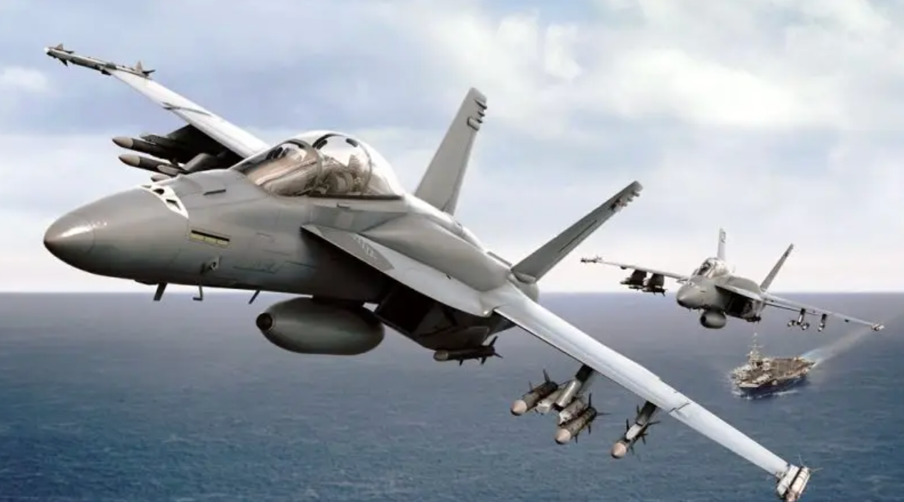 A render of Block III Super Hornets equipped with IRSTs.&nbsp;<em>Boeing</em><br>