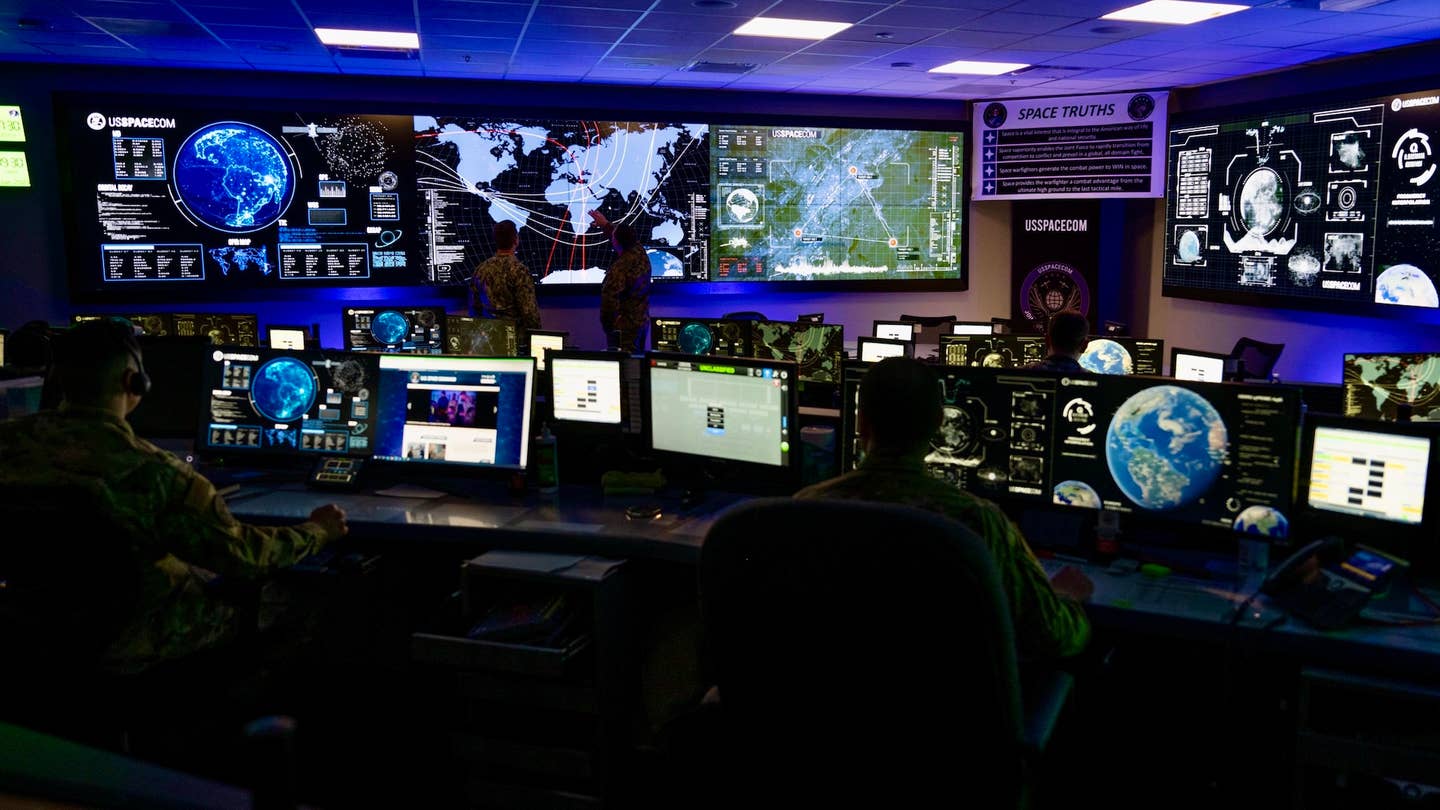 Operations room of U.S. Space Command