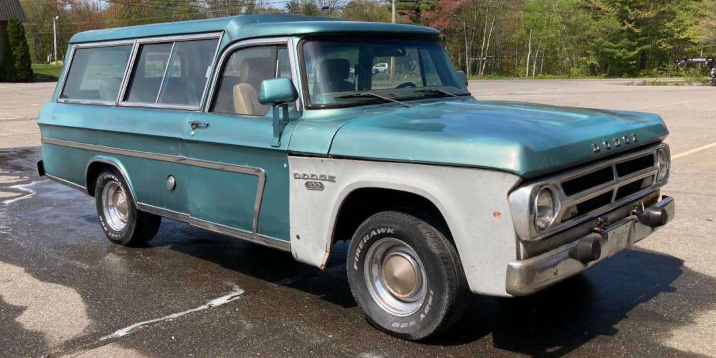 They Don’t Make ‘Em Like This Nine-Passenger, Two-Door 1972 Dodge D100 Anymore