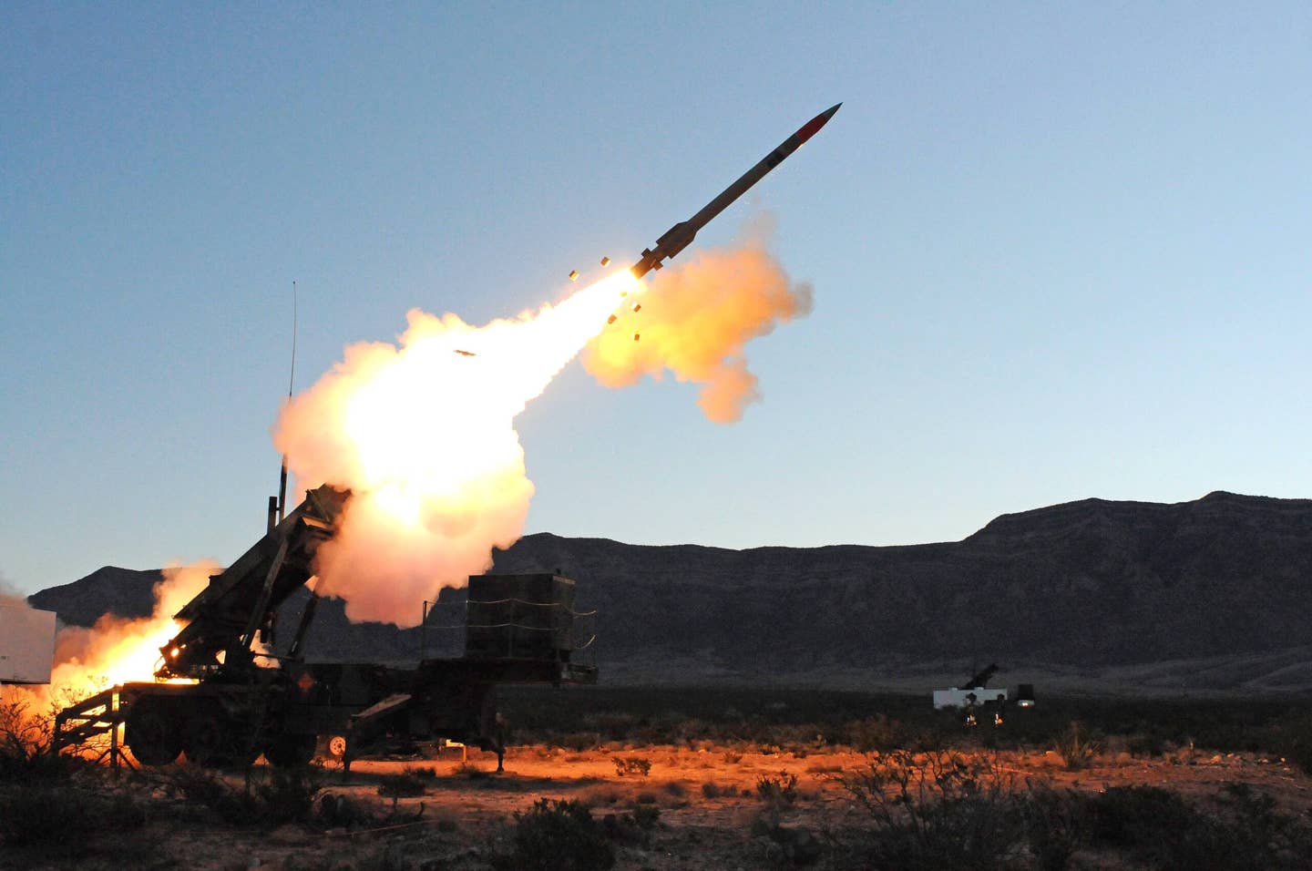 The Army test fires a Patriot missile in a test. <em>U.S. Army photo</em>
