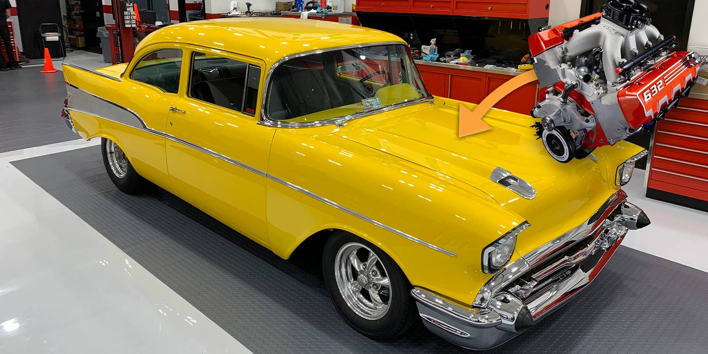 Controversial 1957 Chevy ‘Project X’ Ditches EV Swap for 632-Cubic-Inch V8