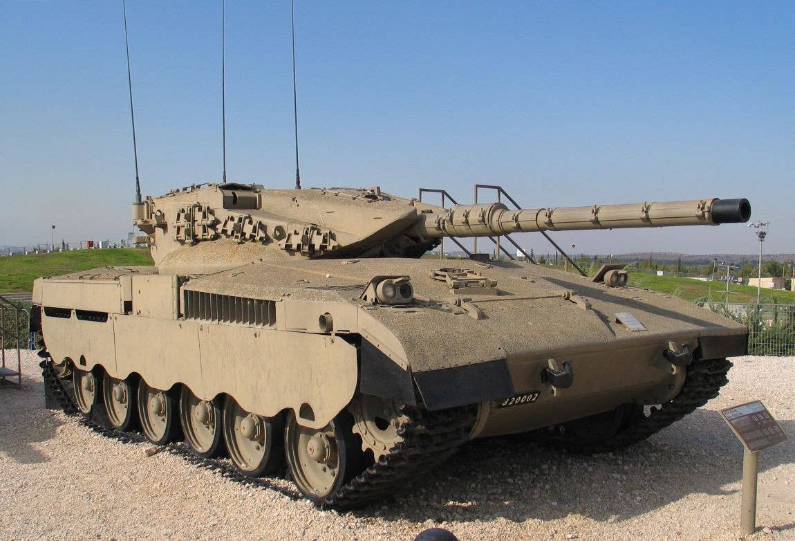 A Merkava Mk 1 now on display in a museum in Israel. <em>Bukvoed via Wikimedia</em>