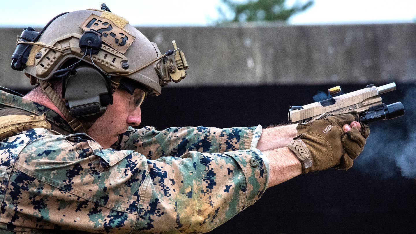 The last of the Marine Corps M1911 series pistols have been replaced.