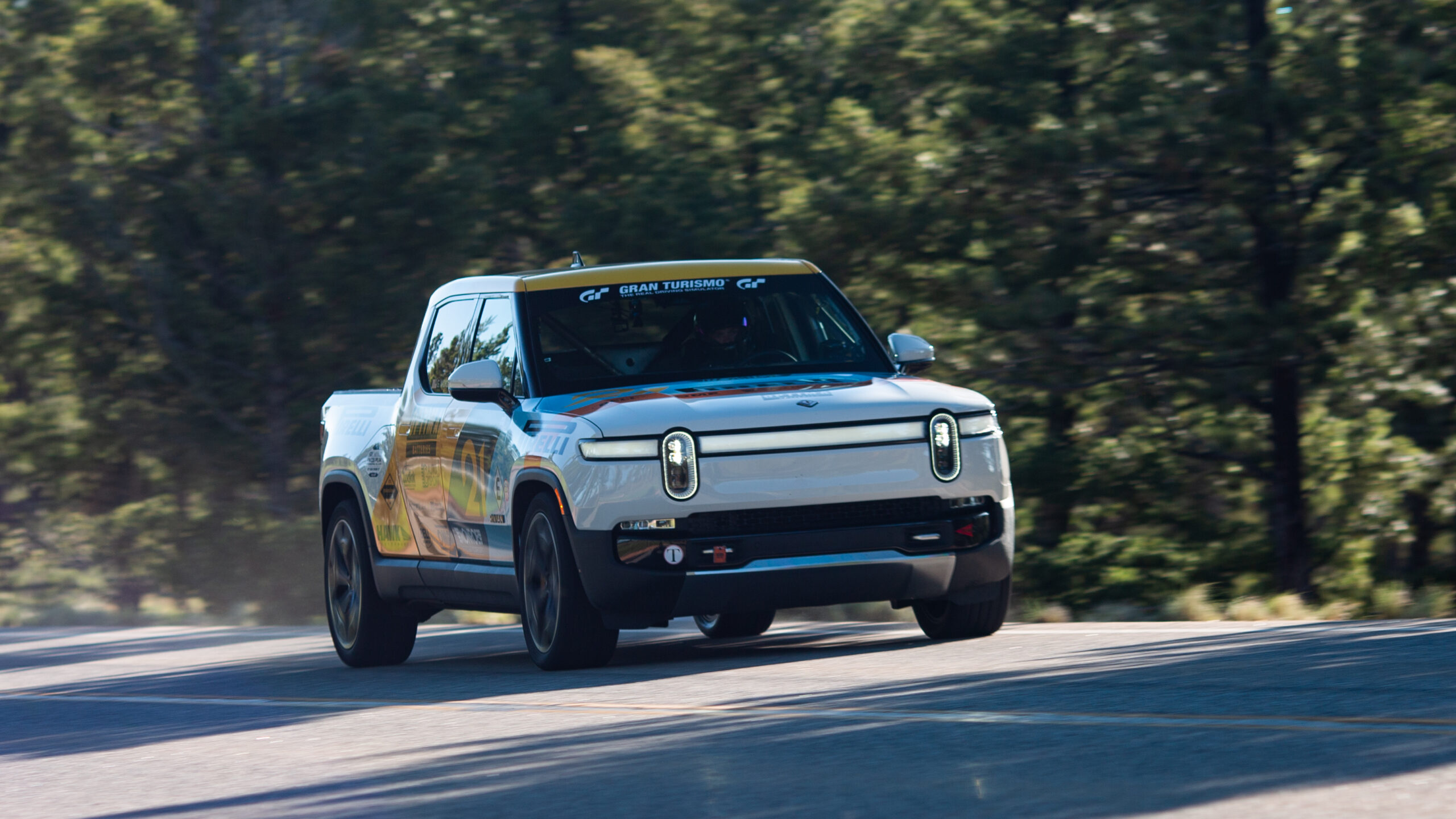 The Rivian R1T embarks on its inaugural race at Pikes Peak