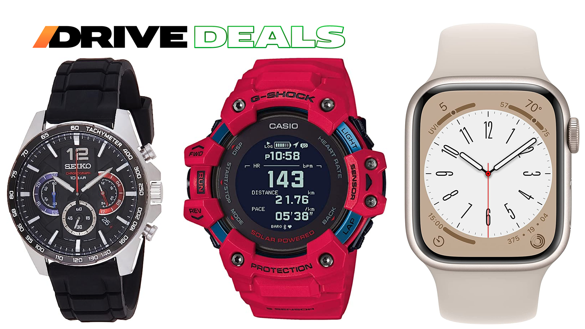 Check Out Amazon’s Hottest Deals on Apple, Casio, Garmin, and Seiko Watches