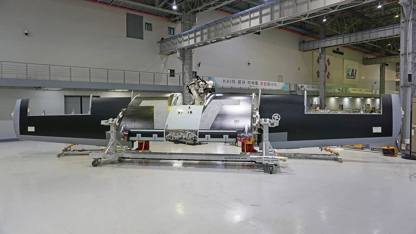 A pair of new A-10 wings ready for installation. <em>Boeing</em>