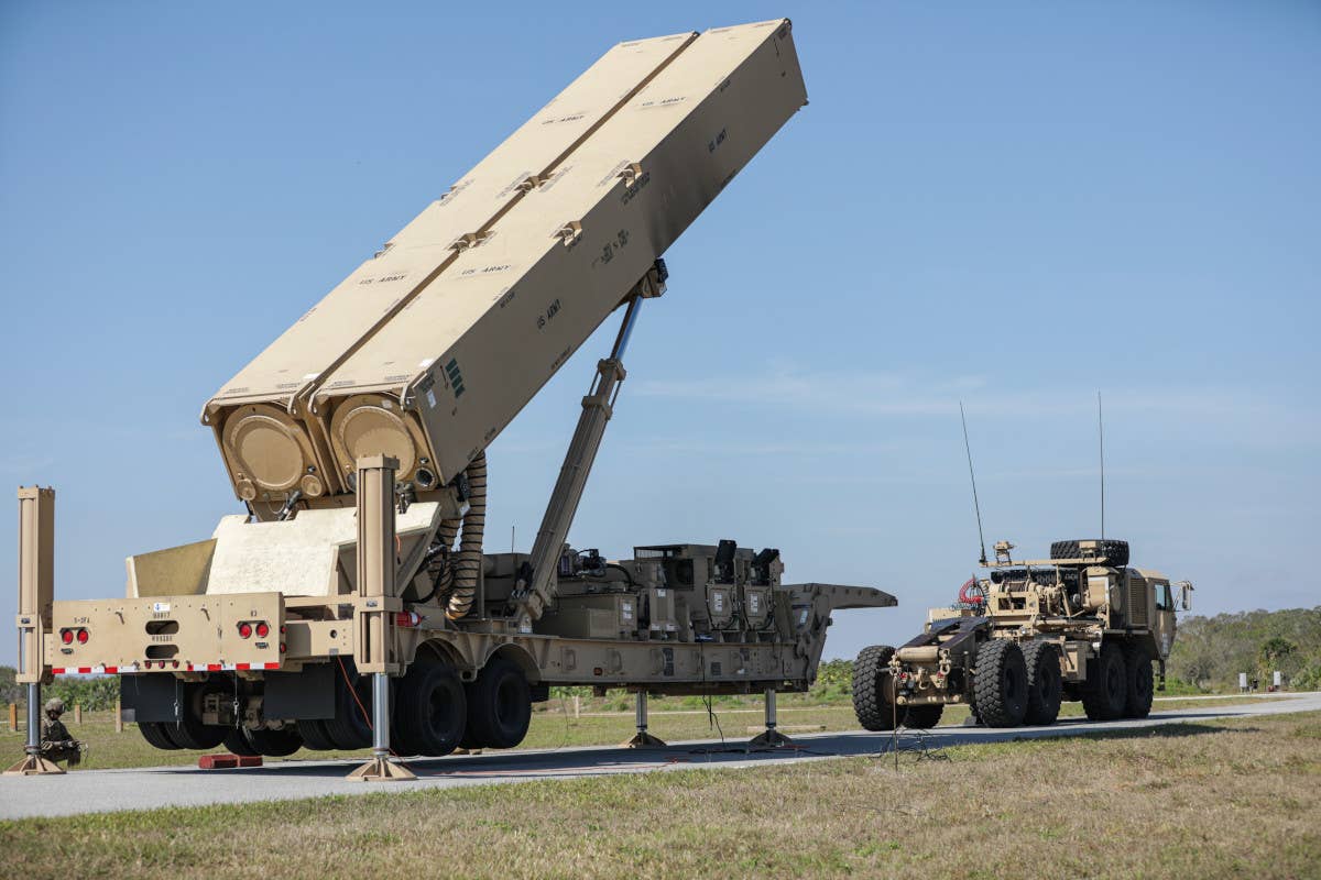 One of the Army's initial batch of launchers for its Dark Eagle Long Range Hypersonic Weapon (LRHW) during a test. <em>US Army</em>