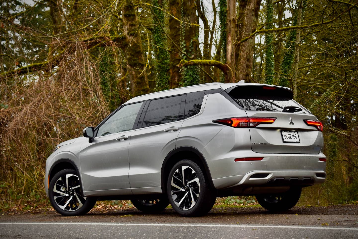 2023 Mitsubishi Outlander SEL S-AWC in the forests of Oregon.