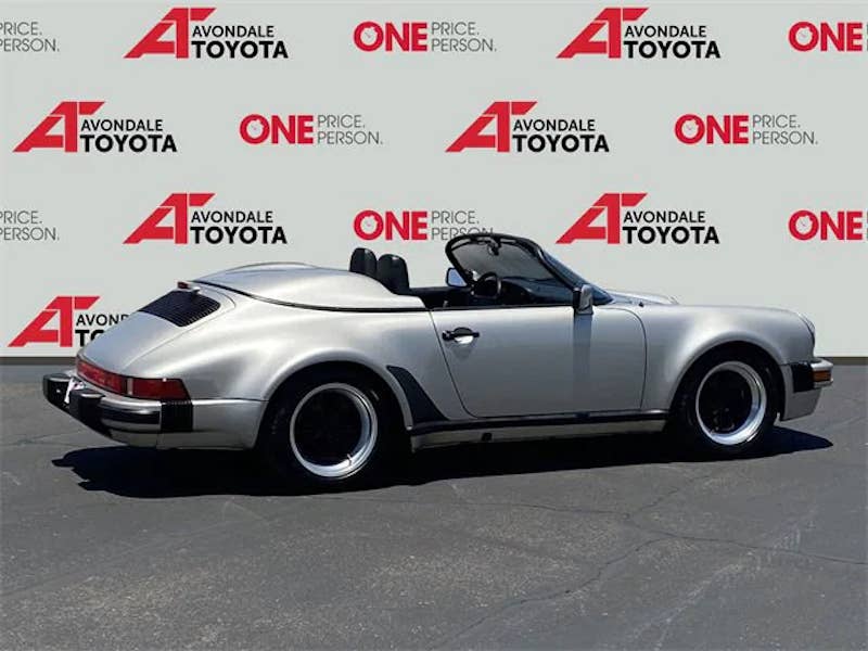 1989 Porsche 911 Speedster listed for sale at a Toyota dealership