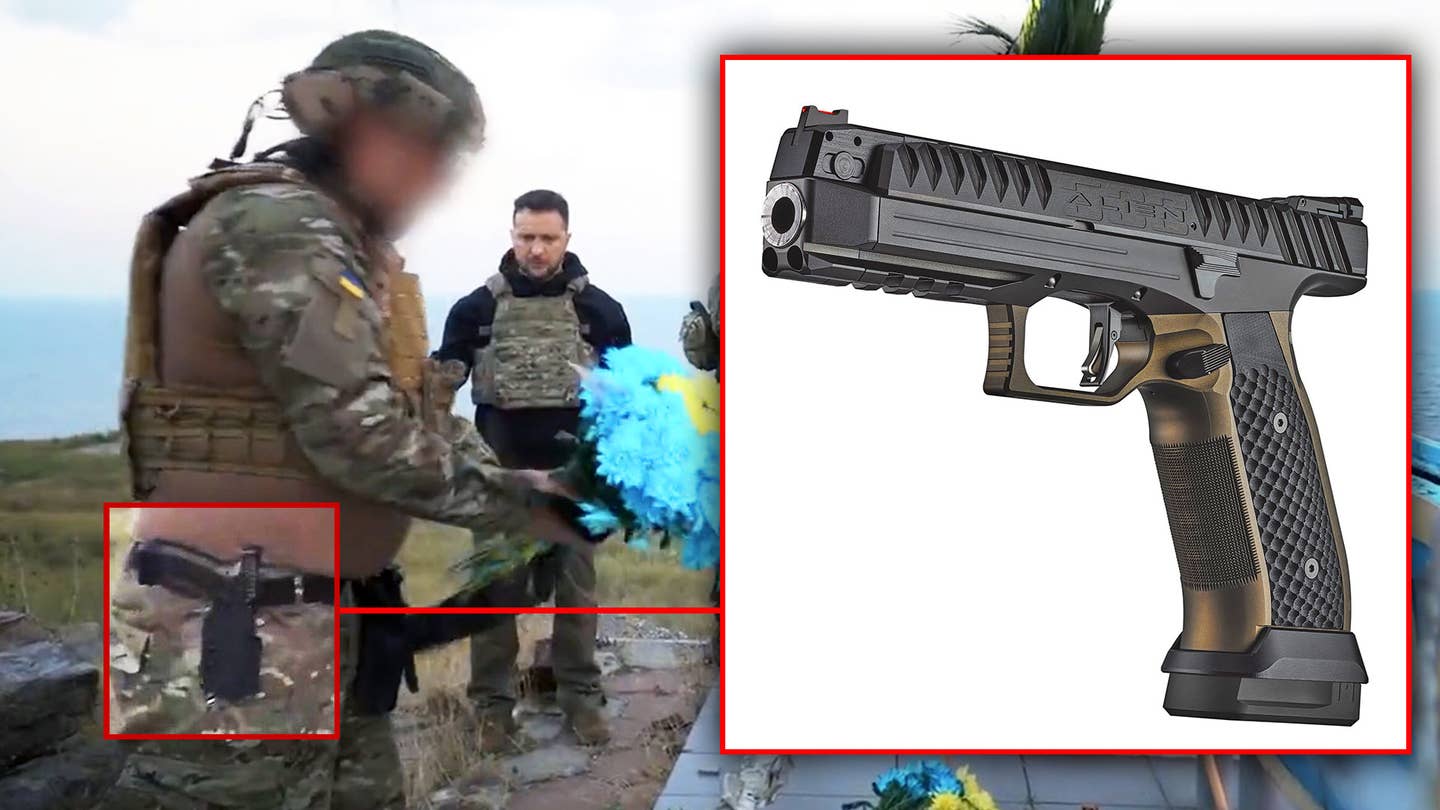 Super &#8216;Gucci&#8217; Alien Pistol In Use With Zelensky Security Detail