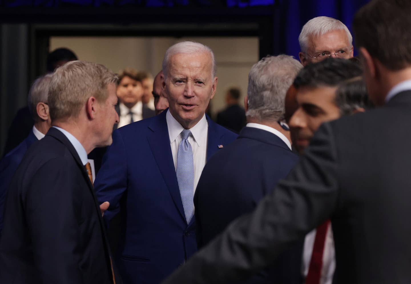U.S. President Joe Biden attends the opening high-level session of the 2023 NATO Summit on July 11, 2023 in Vilnius, Lithuania. <em>Photo by Sean Gallup/Getty Images</em>