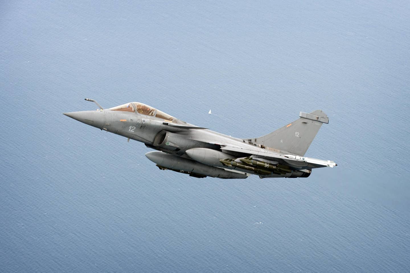A French Navy Rafale M. <em>MAEL PRIGENT/AFP via Getty Images</em>