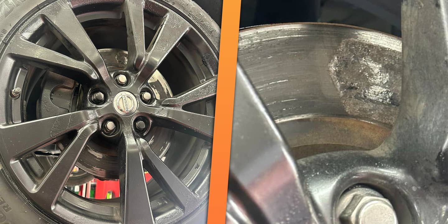 Nissan Owner Paints Their Brake Rotors, Has to Be Towed to the Shop
