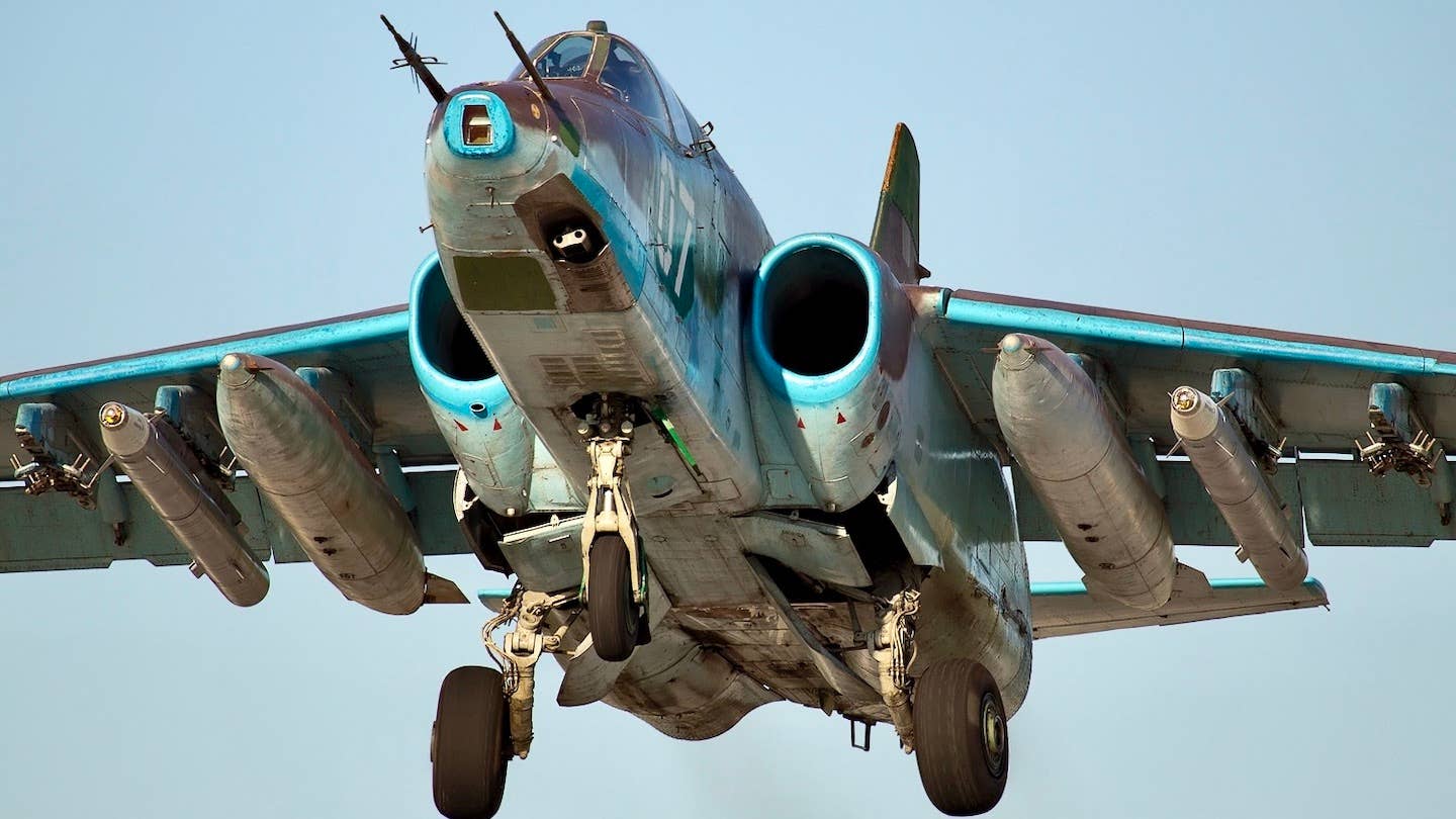 Sukhoi Su-25 in flight