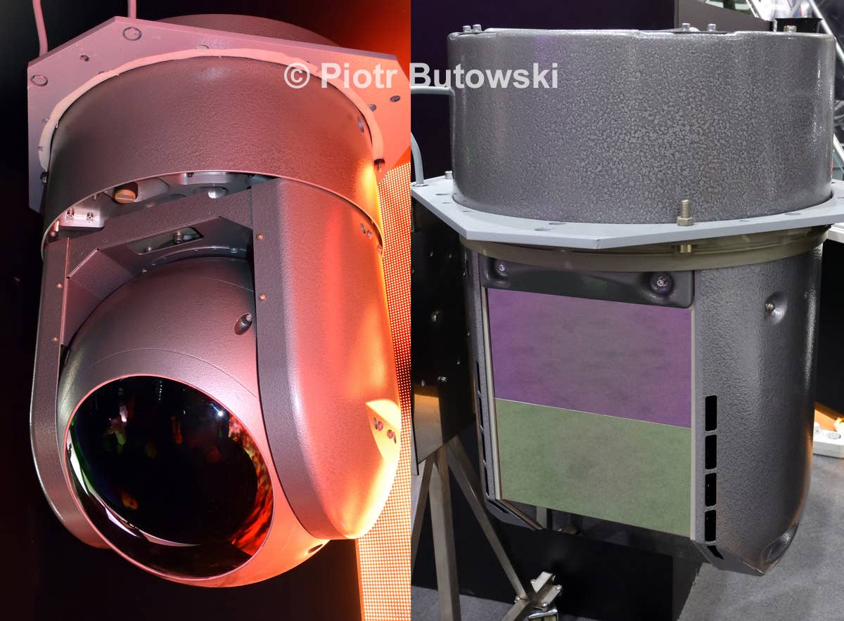 The standard L370-5 (left) and modernized L418-5 directional infrared countermeasures. <em>Piotr Butowski</em>