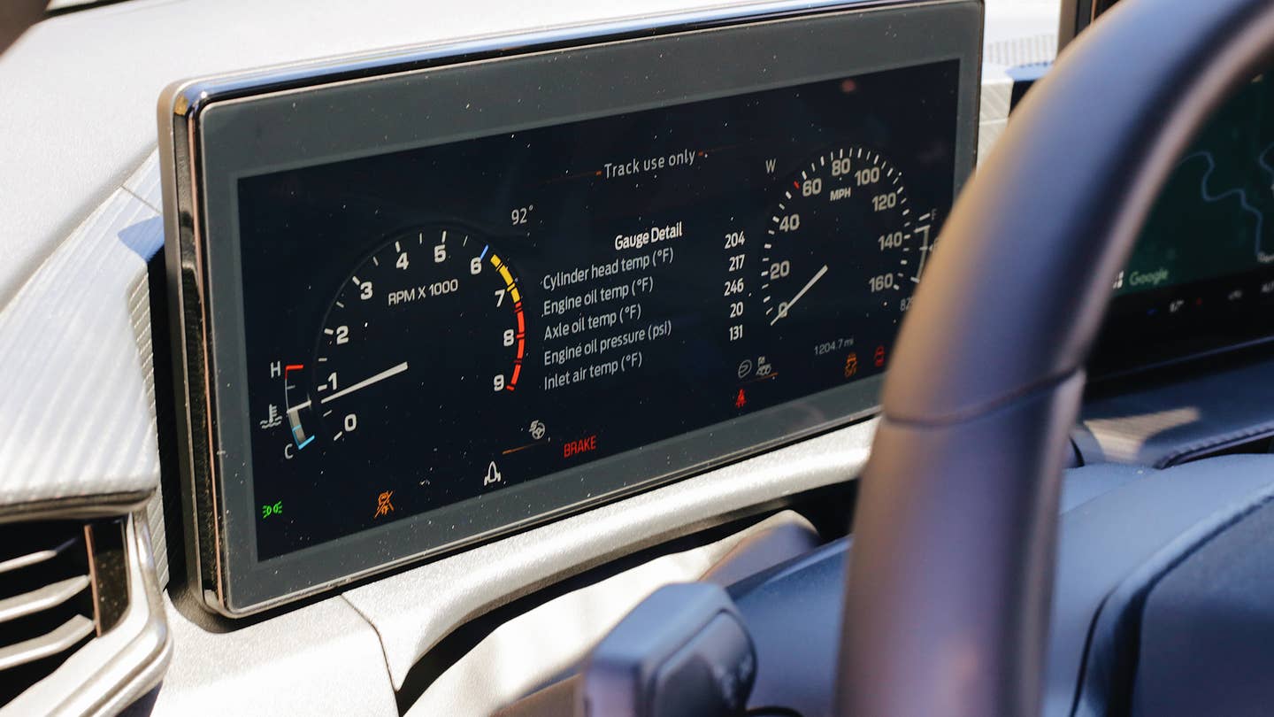 The 2024 Ford Mustang GT instrument cluster