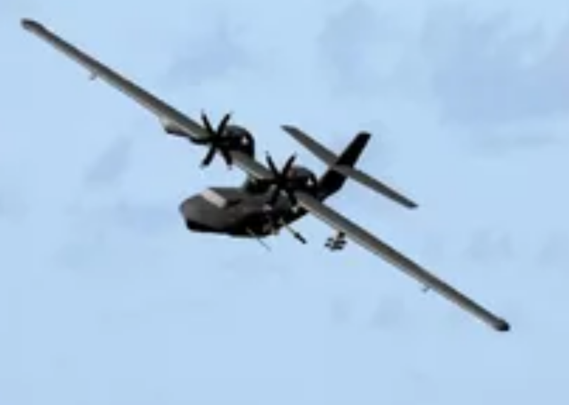 A low-resolution rendering of the reborn PBY that appears to be equipped as a gunship. (Catalina Aircraft)