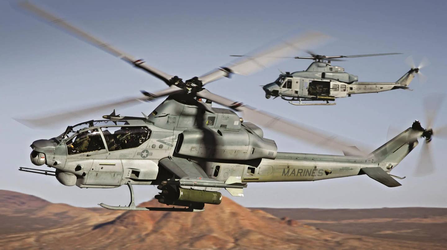 AH-1Z and UH-Y are often seen working together as a team. <em>Bell</em>
