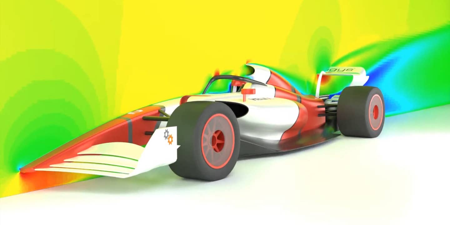 What an F1 Car Porpoising Looks Like Using Computational Fluid Dynamics