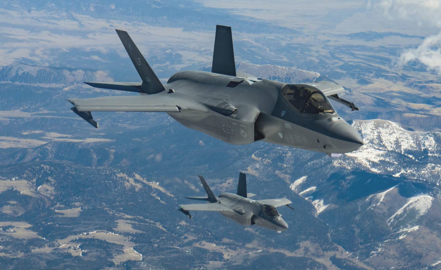 A pair of F-35A Joint Strike Fighters assigned to the US Air Force's 56th Fighter Wing. <em>USAF</em>