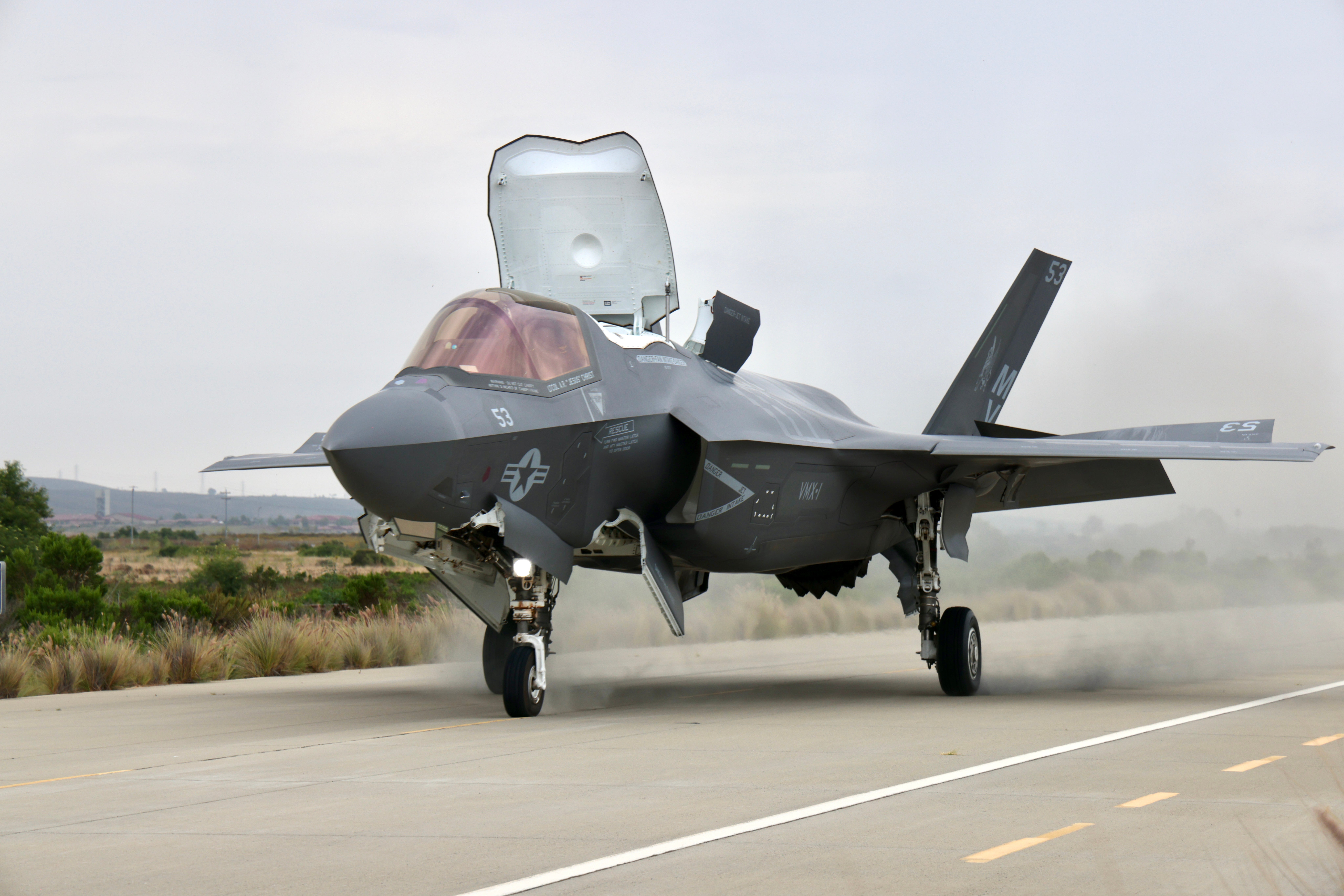 F-35B Just Touched Down On The Old Pacific Coast Highway