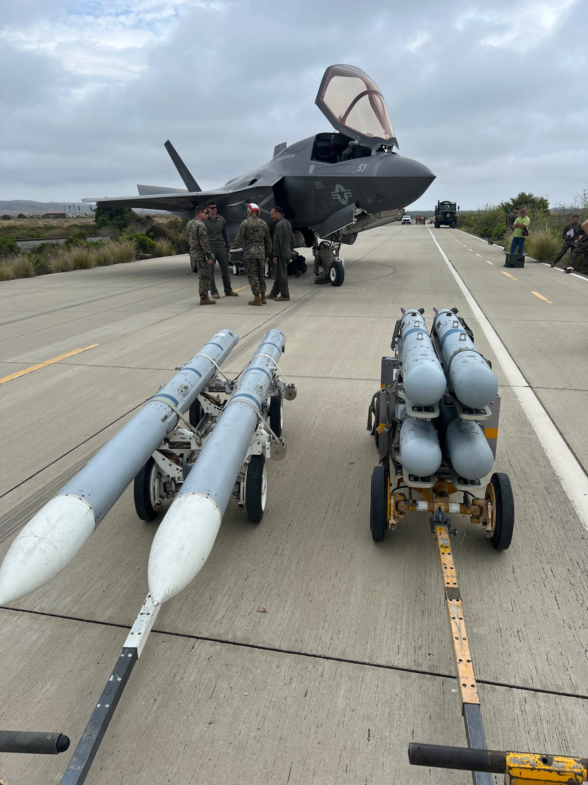 F-35B Just Touched Down On The Old Pacific Coast Highway