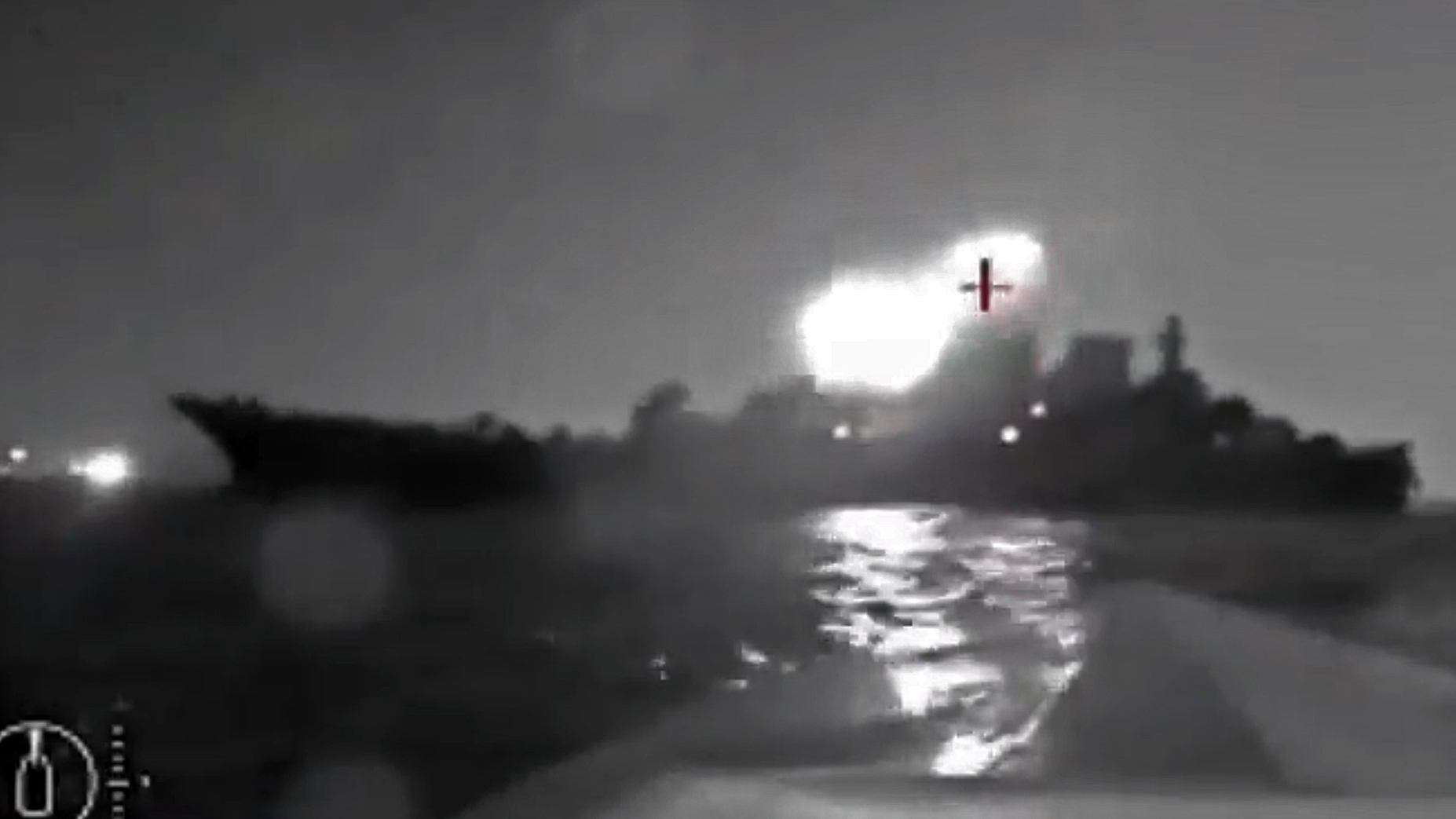 Drone boat attack Russia ship
