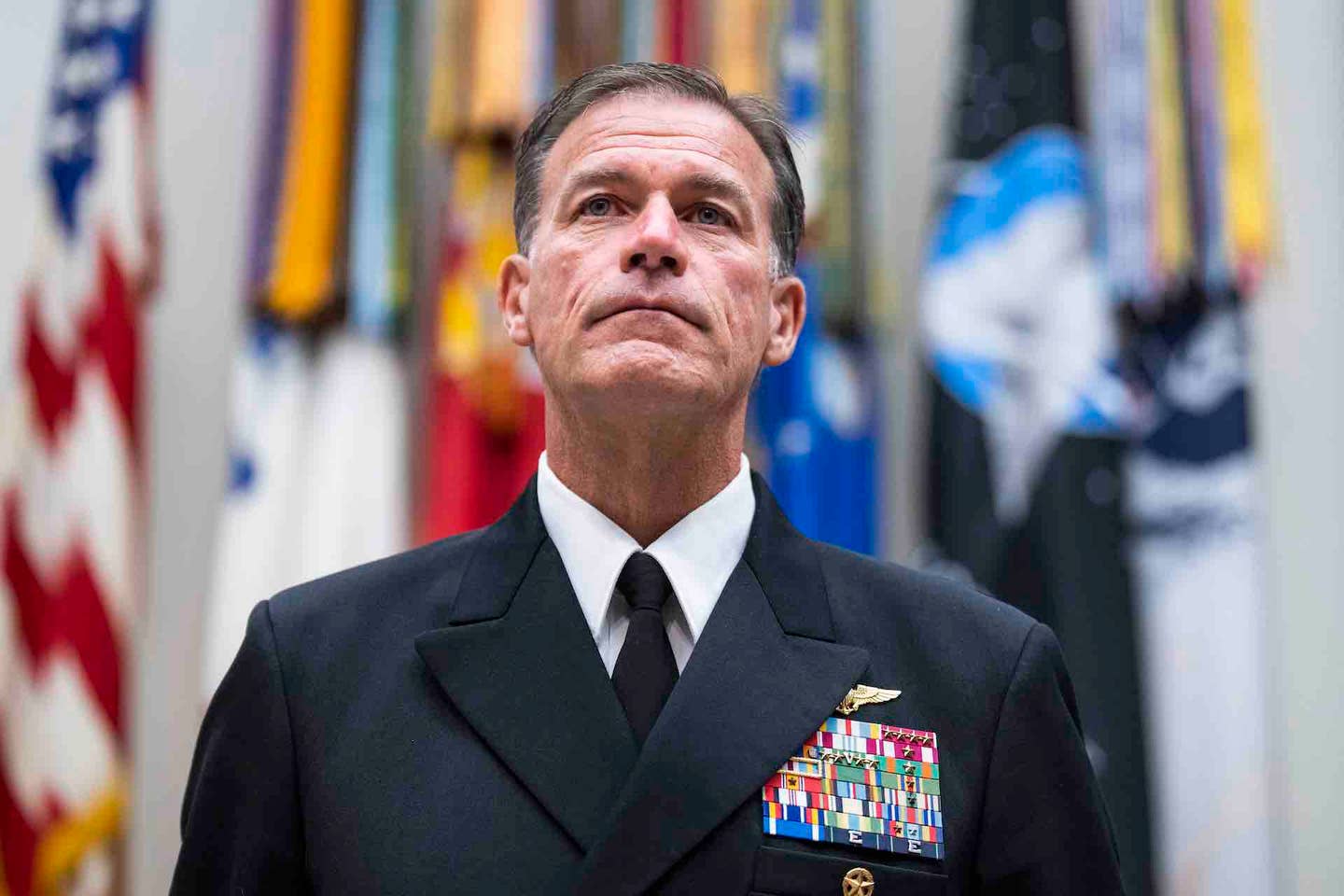 Admiral John C. Aquilino pictured on April 19, 2023. <em>Tom Williams/CQ-Roll Call, Inc via Getty Images</em>
