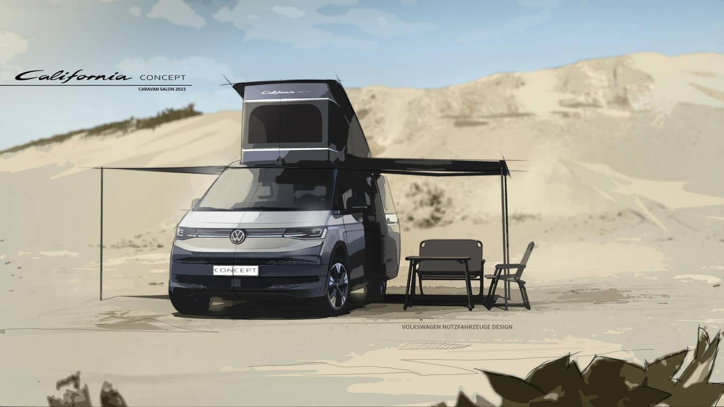 The proposed Multivan camper concept. <em>VW</em>