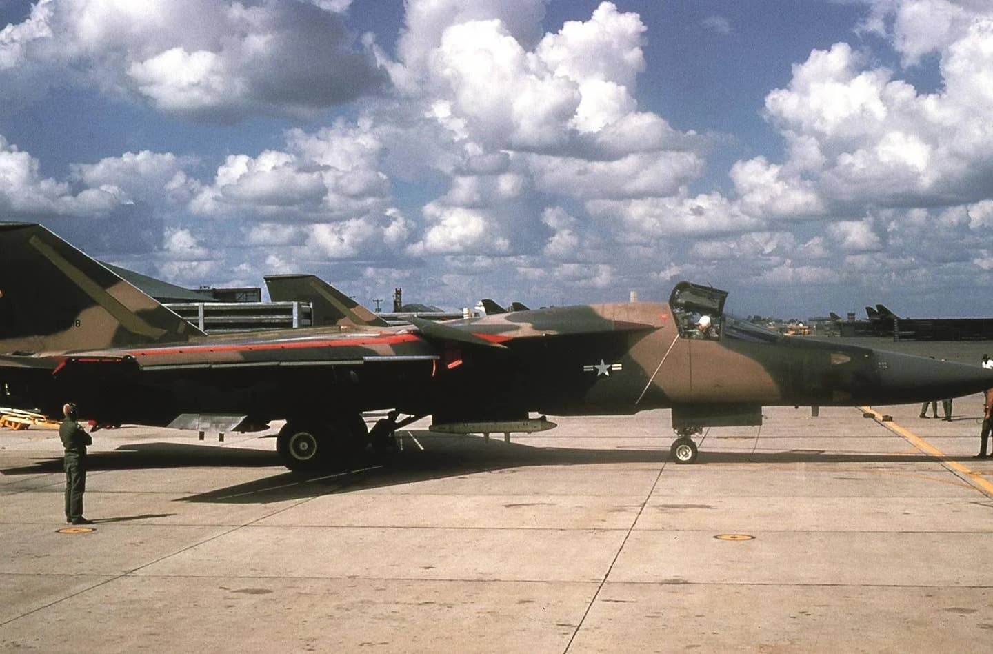 F-111A 66-0018 at Takhli RTAFB, 1968. <em>U.S. Air Force</em>