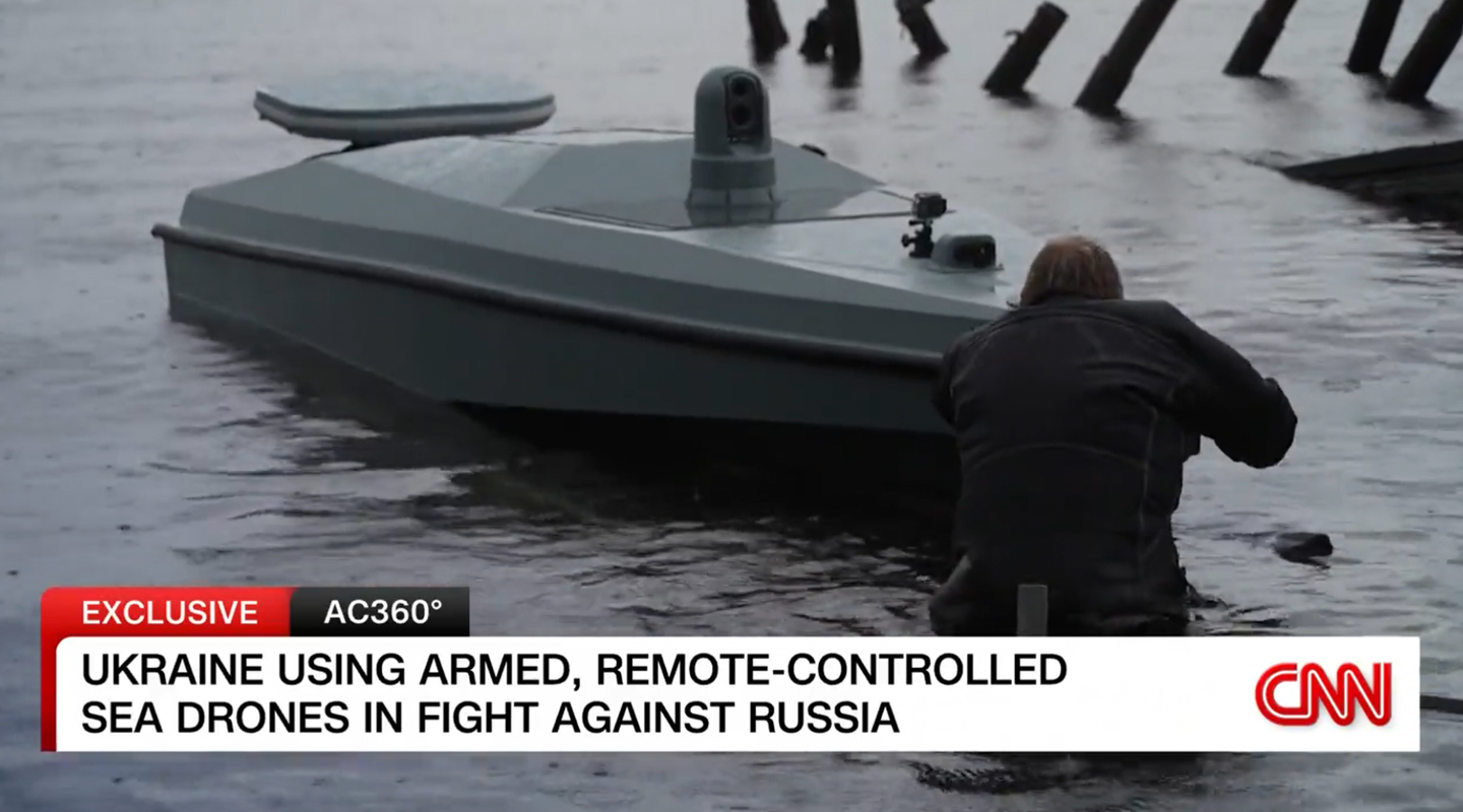 Image Of Russian Warship’s Hull Torn Open By Ukrainian Drone Boat Emerges