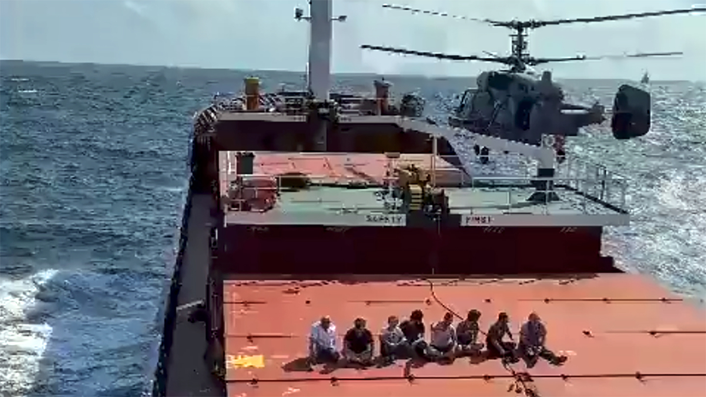 Ukraine Helix helicopter ship boarding black sea ukraine