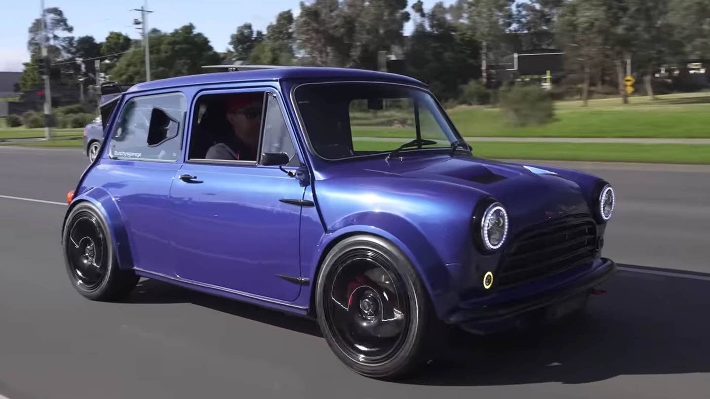 This Homemade WRX-Powered Classic Mini is a Mid-Engine, RWD Go-Kart