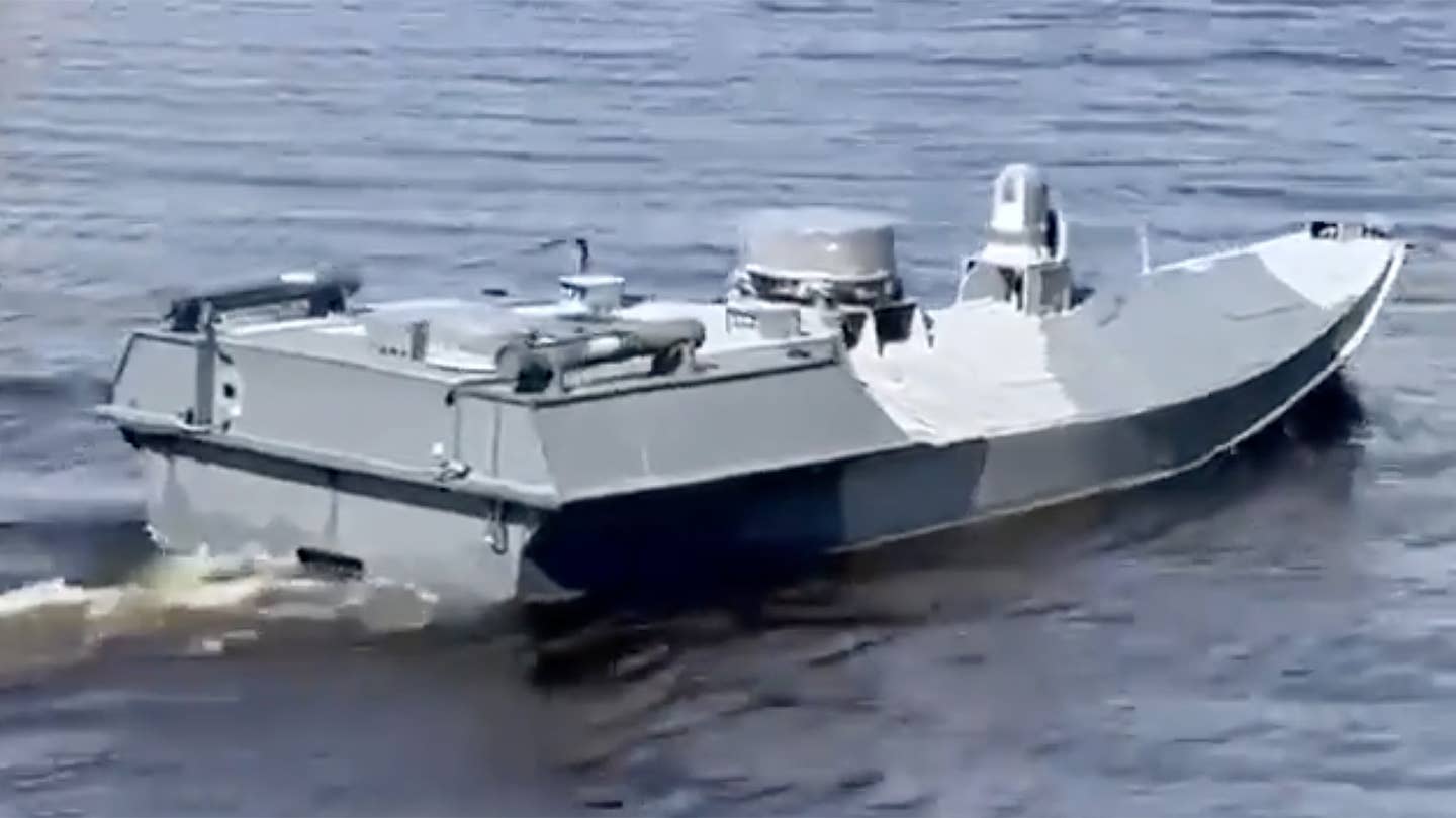 Ukraine Drone Boat Bridge Attack