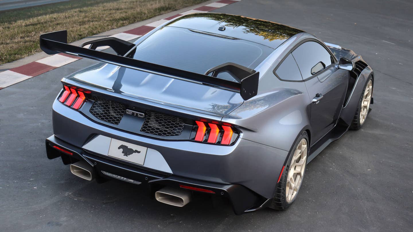 2025 Ford Mustang GTD seen from the rear