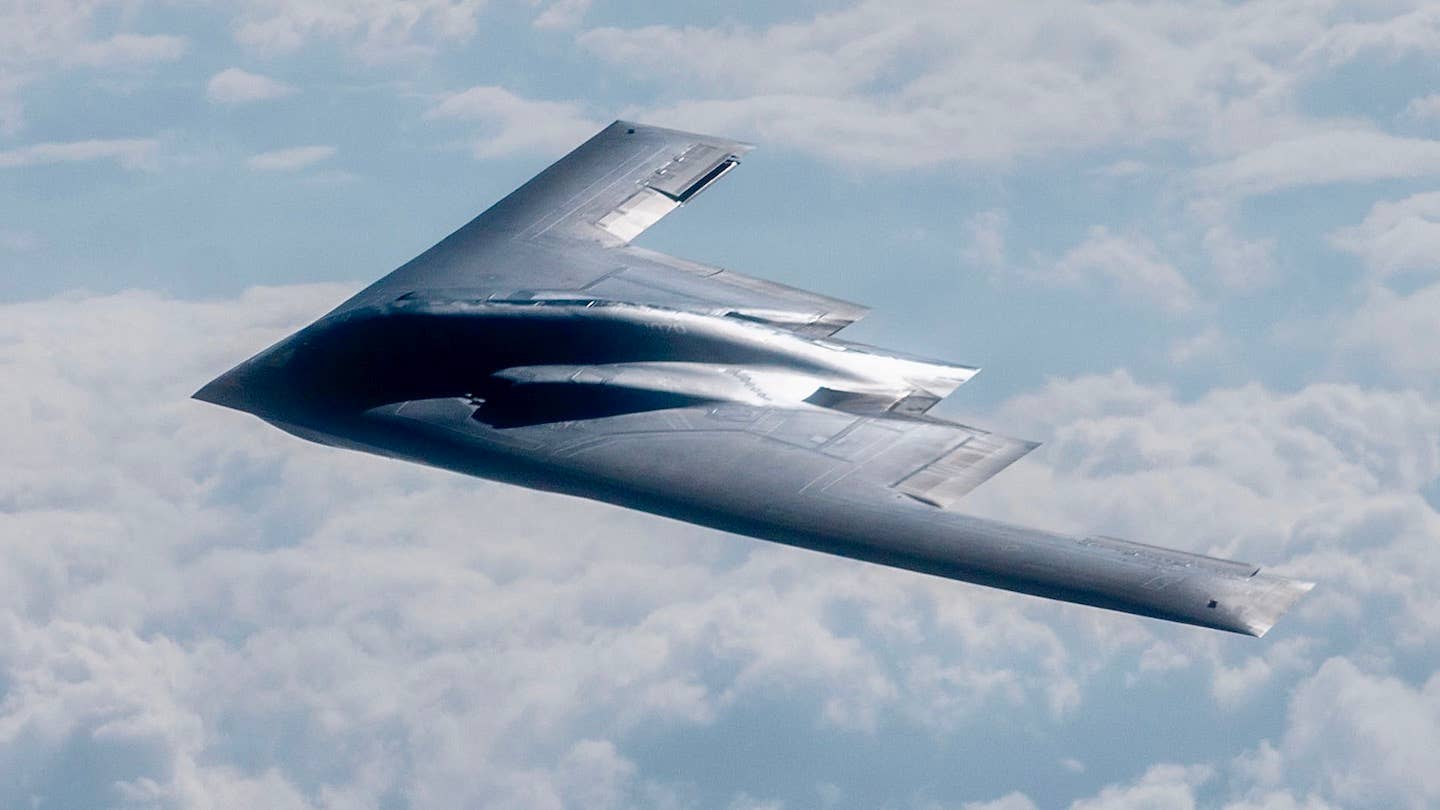 B-2 Spirit bomber pictured over the JPARC