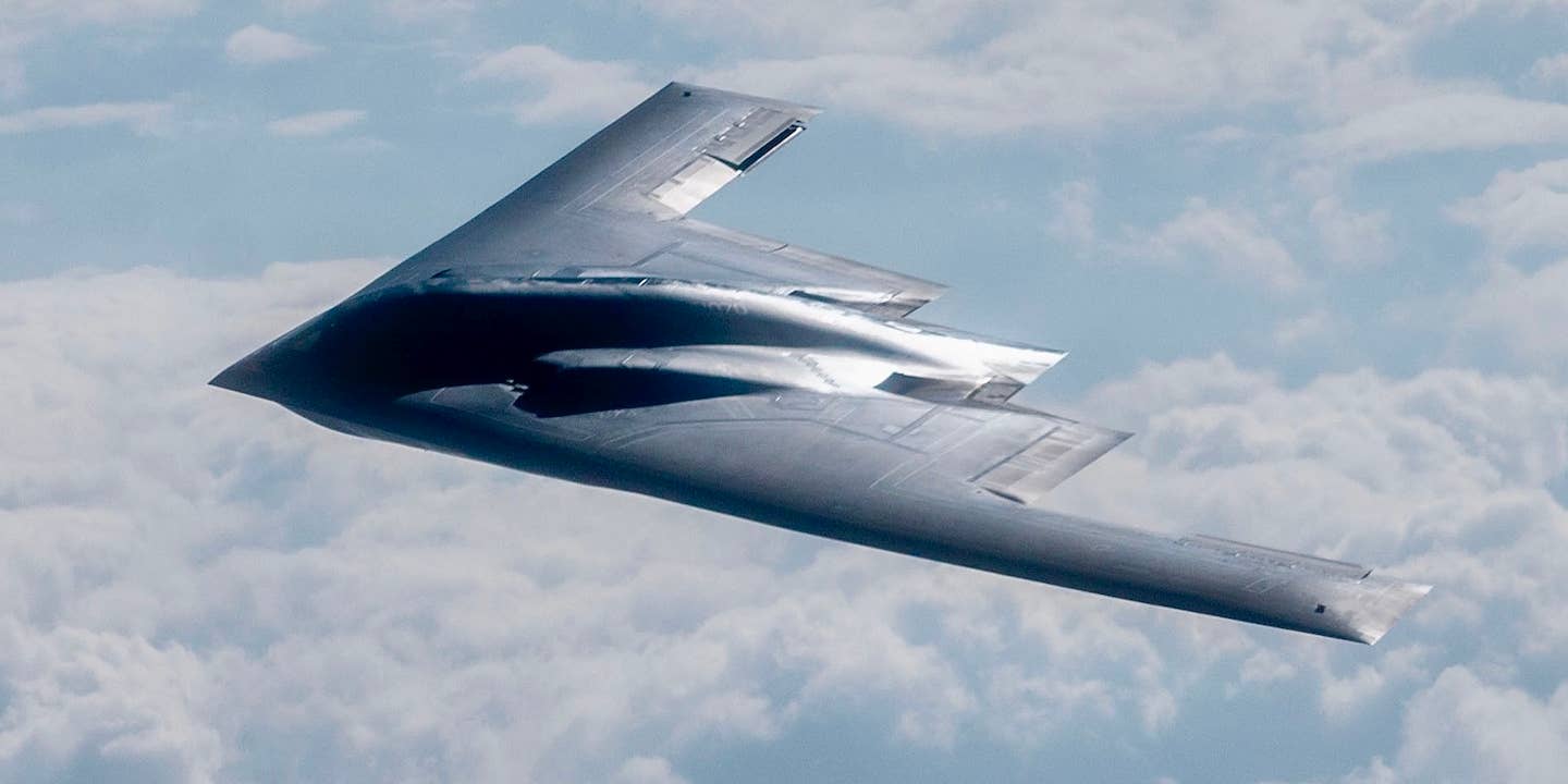 B-2 Spirit bomber pictured over the JPARC