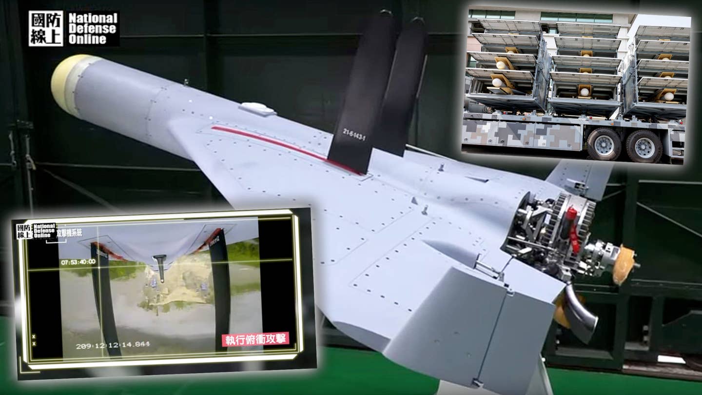 Rare Look At Taiwan’s Chien Hsiang Kamikaze Drone In Action