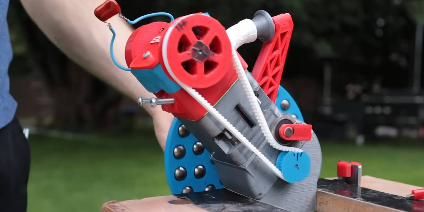 A 3D-Printed Combustion Engine Made of Plastic Works as Well as You’d Expect
