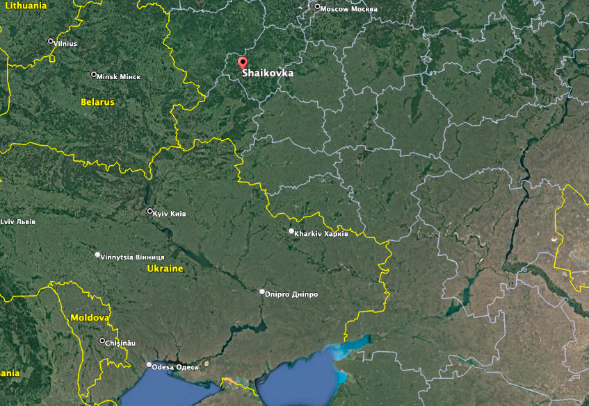 Russian media confirmed a Ukrainian drone attack on the Shaykovka airfield in Kaluga Oblast. (Google Earth image)