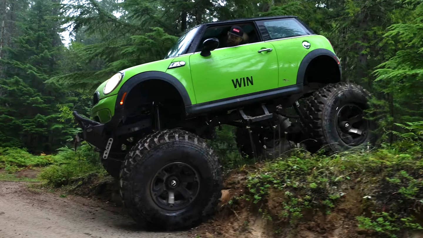 Mini Cooper-Jeep Wrangler Mashup Makes for the Perfect Micro Monster Truck