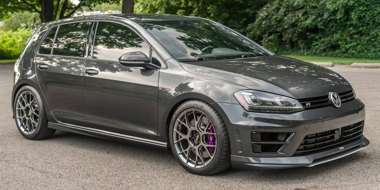 VW Golf R Painted the Wrong Color By the Factory is a One-of-a-Kind Mystery