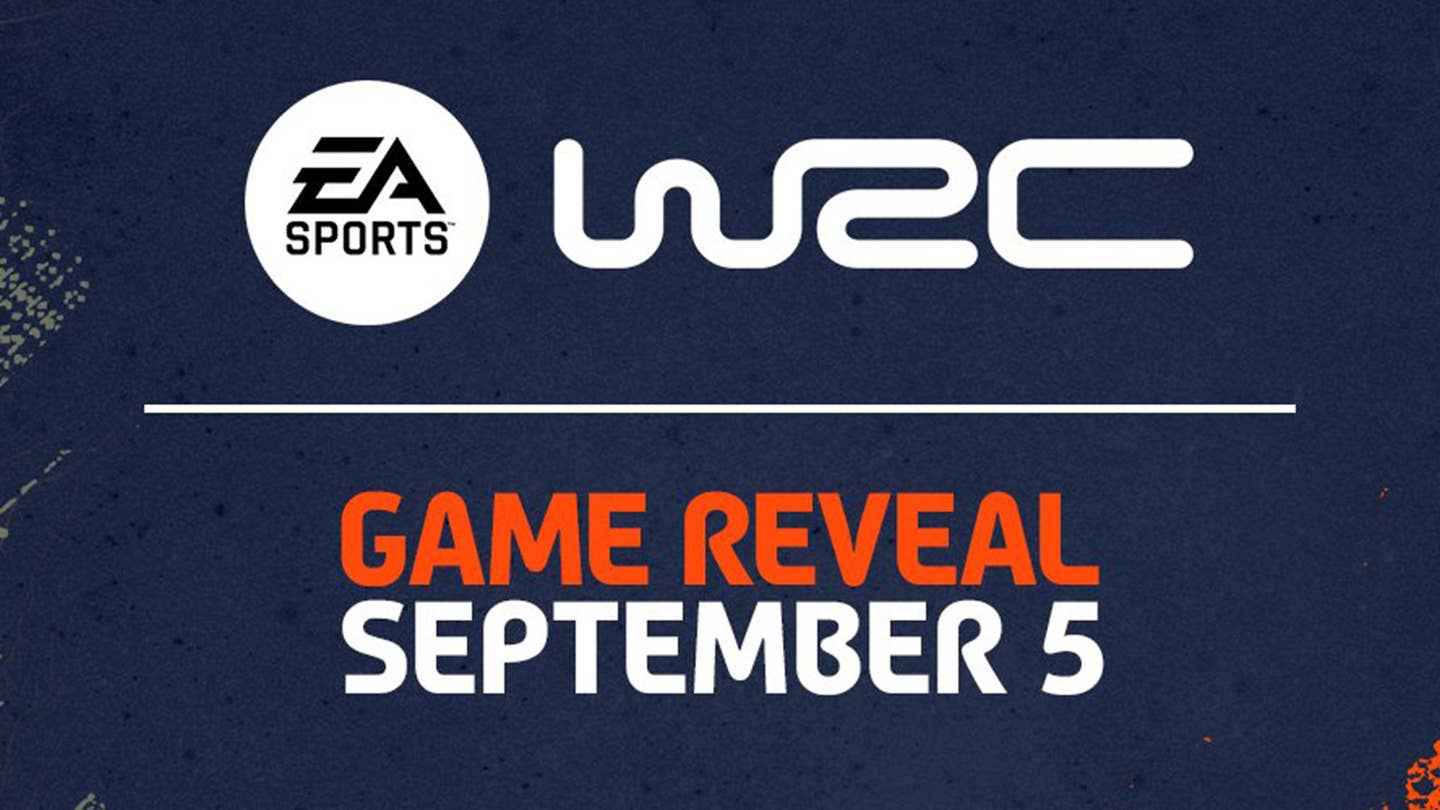 Official EA Sports image teasing EA Sports WRC game reveal on Sept. 5, 2023.