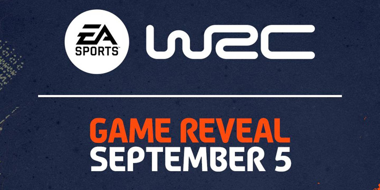 Official EA Sports image teasing EA Sports WRC game reveal on Sept. 5, 2023.