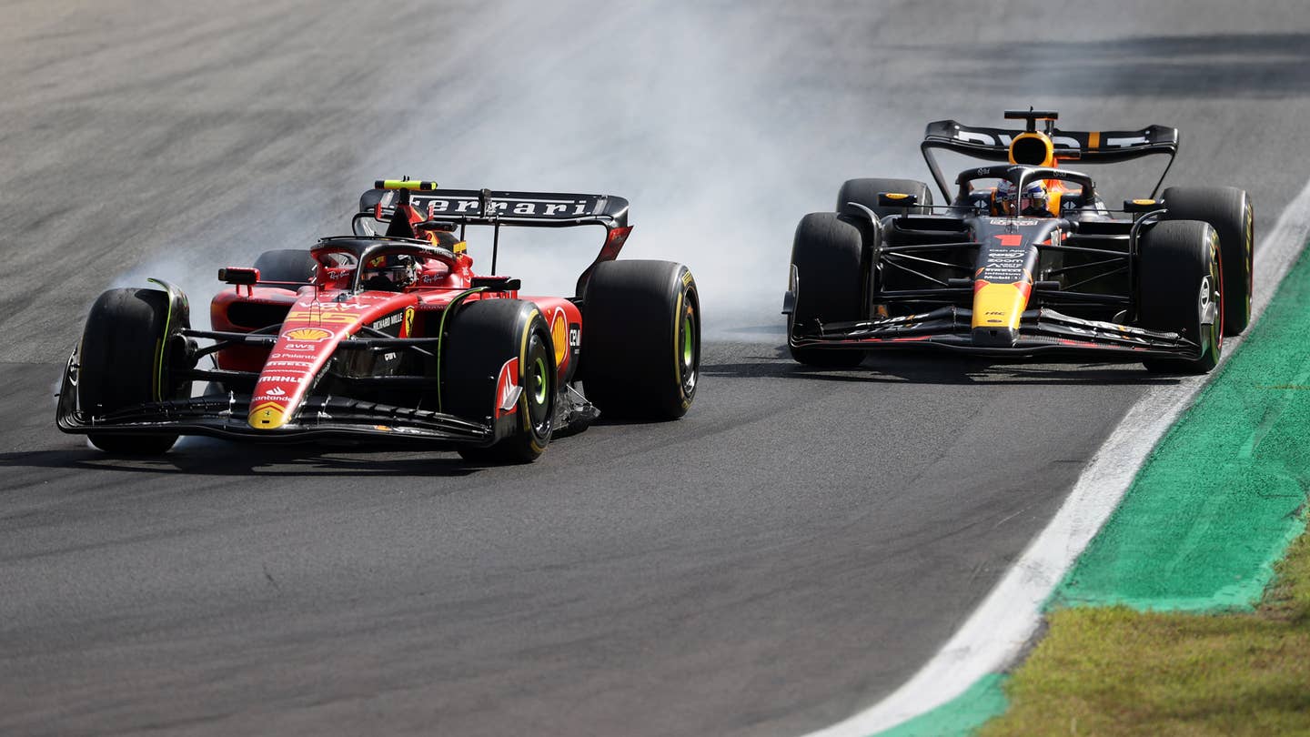 <em>Sainz holding off Verstappen | Getty Images</em>