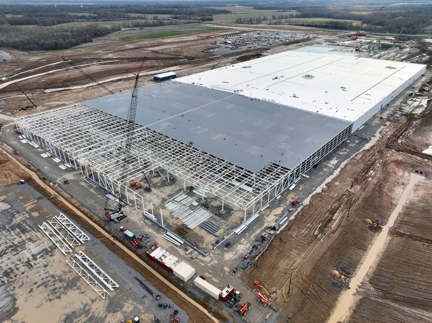 Ford BlueOval City factory in Tennessee as of March 2023